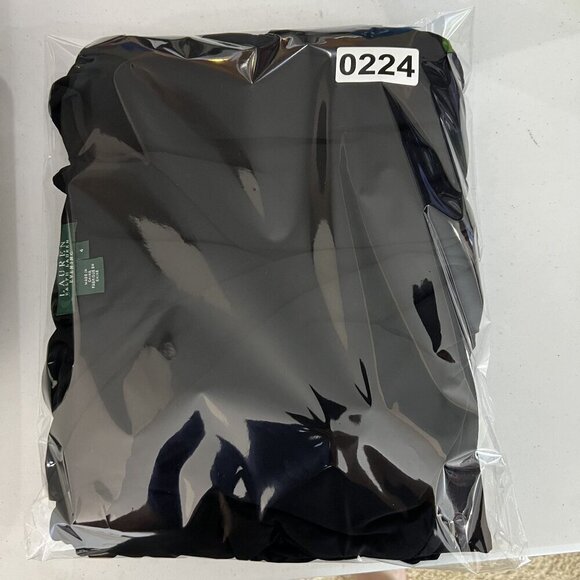 Ralph Lauren Womens Size 4 Black Evening Gown Pleated Elegant Romantic Stylish - Picture 16 of 16